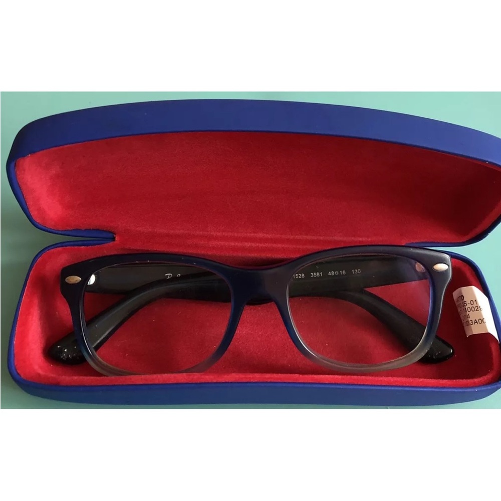 Stylish Blue Eyewear with Case kids Ray Ban Blue Fade